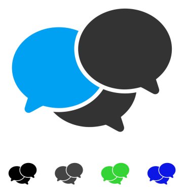 Webinar düz simgesi