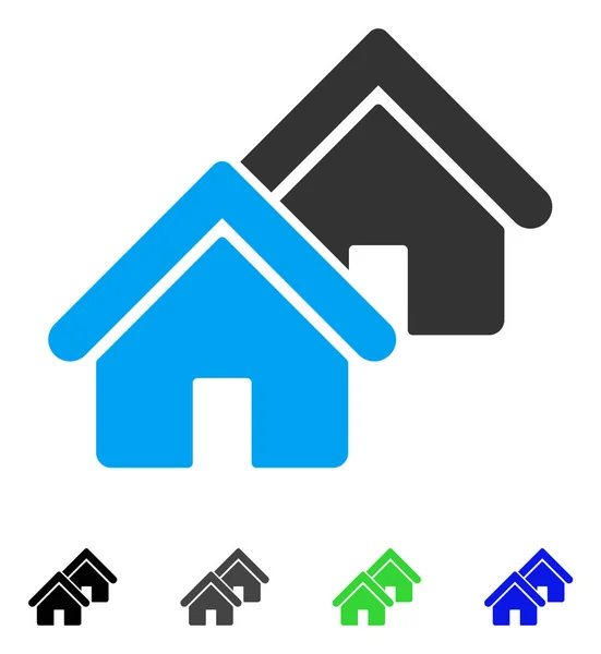 Realty Apartamento Icono — Vector de stock