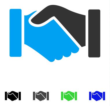 Satın alma el sıkışma düz simgesi