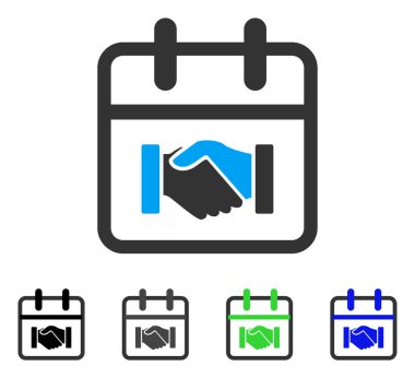 Sözleşme gün düz simgesi