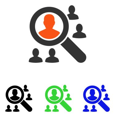 Hasta düz vektör simge keşfetmek