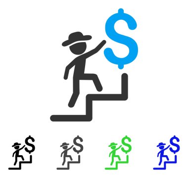 Finansal eğitim düz simgesi