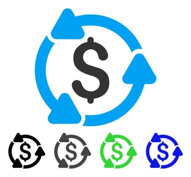 Para ciro düz simgesi