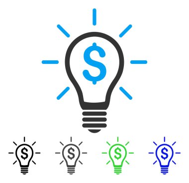 Karlı buluş düz simgesi