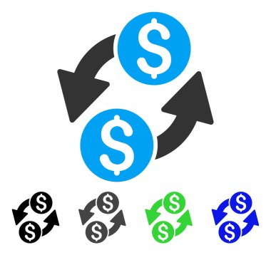 Dolar döviz düz simgesi