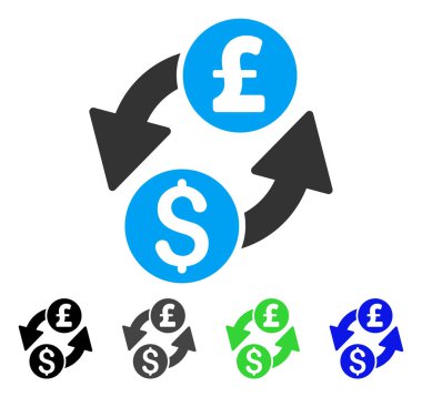 Doları Lirası Döviz düz simgesi