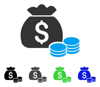 para çantası düz simgesi