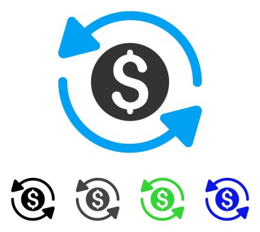 Para ciro düz simgesi