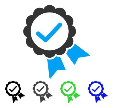 Geçerlilik mühür düz simgesi