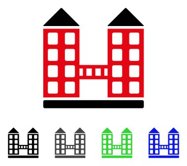 Şirket oluşturma düz simgesi