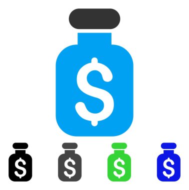 İş çare düz simgesi