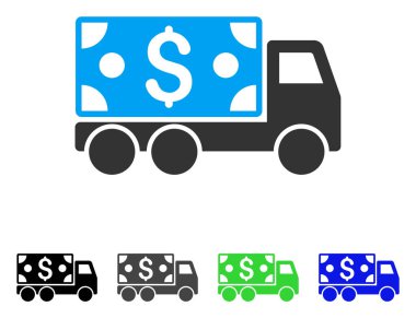 Nakit teslimat düz simgesi