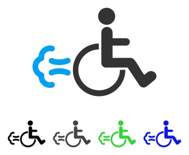 Hasta hareket düz simgesi