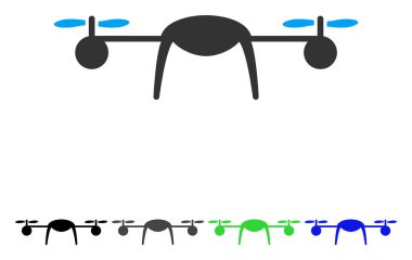 Airdrone düz simgesi