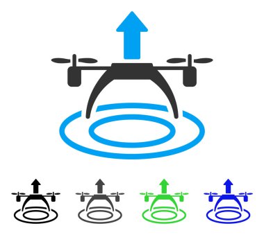 Helikopter Başlat düz simgesi