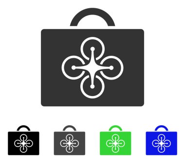 Drone büyük düz simgesi