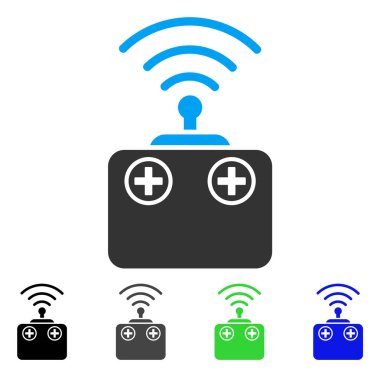 Radyo kontrol aygıtı düz simgesi