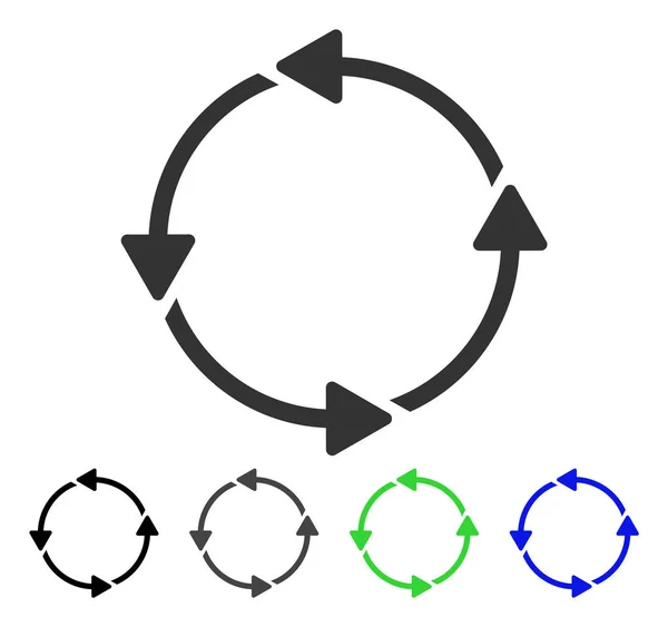 Rondweg platte pictogram — Stockvector