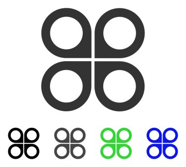 Hava uçağı düz simgesi