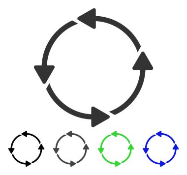 Döndürme Ccw düz simgesi