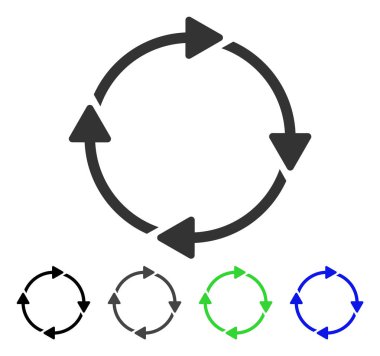 Düz döndürme simgesi