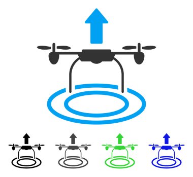 Drone düz simgesi başlatmak