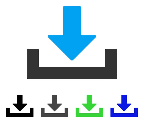 Flaches Symbol herunterladen — Stockvektor