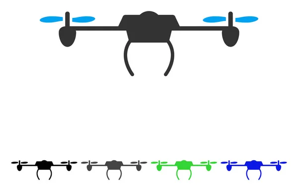 Плоская икона дрона — стоковый вектор