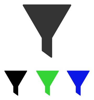 Filtre düz vektör simgesi