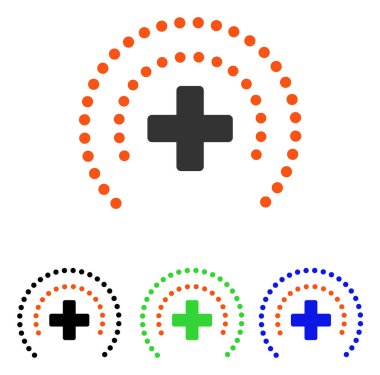 Sağlık koruma düz vektör simgesi