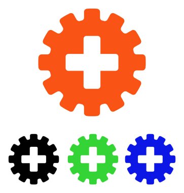 Plus Vites düz vektör simgesi