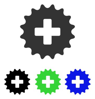 Ayrıca damga düz vektör simgesi