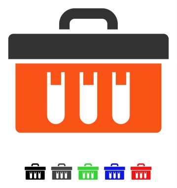 Analiz tüpler büyük düz simgesi