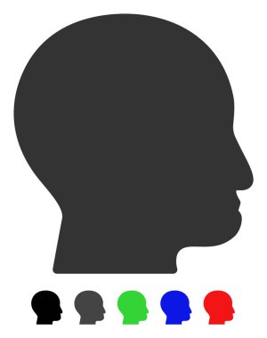 Kel Kafa düz simgesi