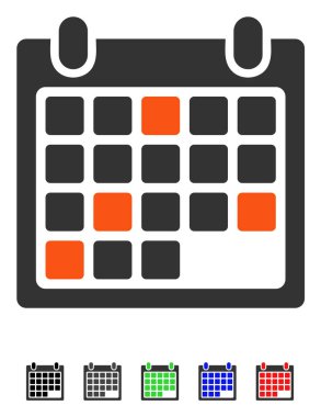 Takvim randevu düz simgesini