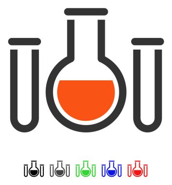 Kimyasal damarlarının düz simgesi