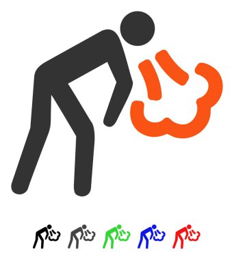 Düz simgesi öksürük