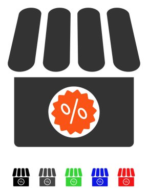 Eczane satış düz simgesi