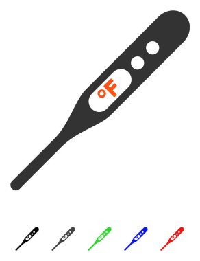 Fahrenheit termometre düz simge