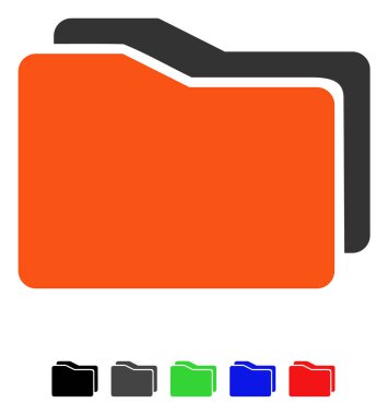 klasörleri düz simgesi