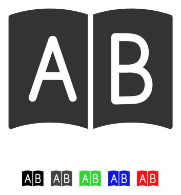 El kitabı düz simgesi