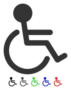 Özürlü düz simgesi