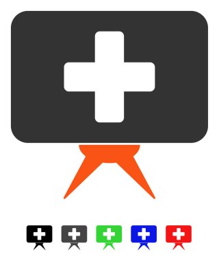 Sağlık hizmeti sunum düz simgesi