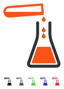 Sıvı transfüzyonu düz simgesi