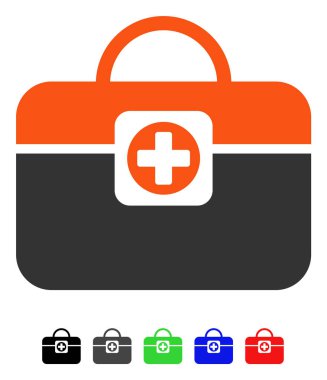 Doktor büyük düz simgesi