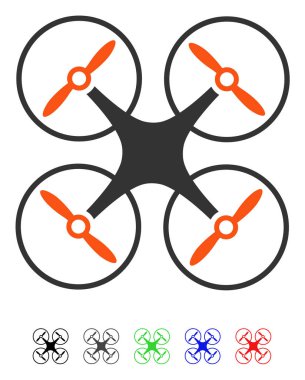 Nanocopter düz simgesi