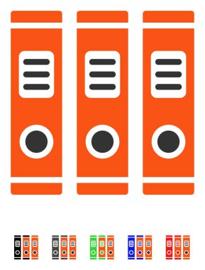 Office kitap düz simgesini