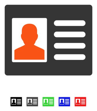 Hasta hesap düz simgesi