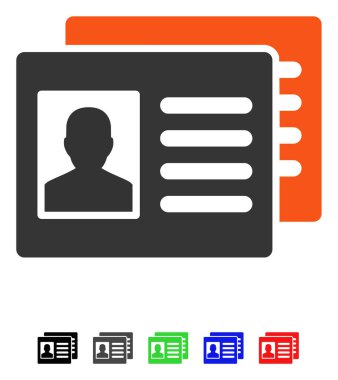 Hasta hesapları düz simgesi