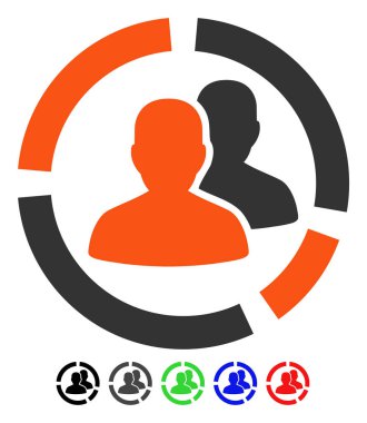 Hasta diyagramı düz simgesi